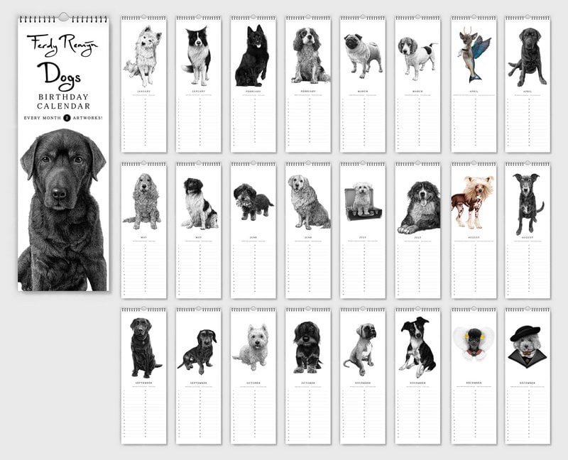 Calendario de cumpleaños de perros