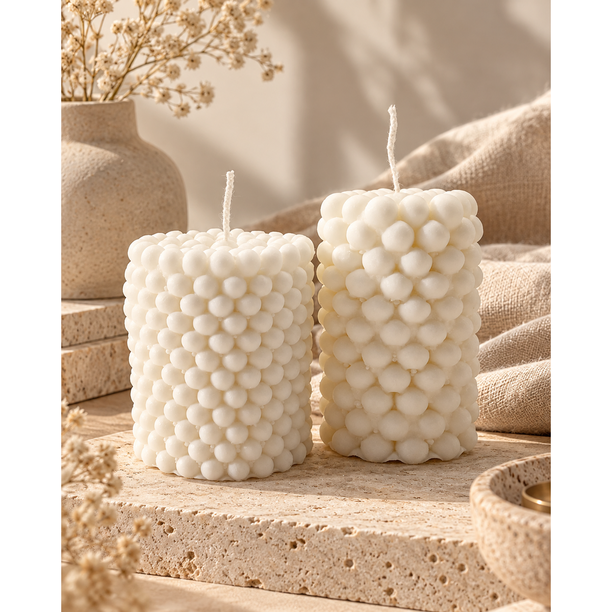 Bubbles M & L kaarsenset | koolzaadwas