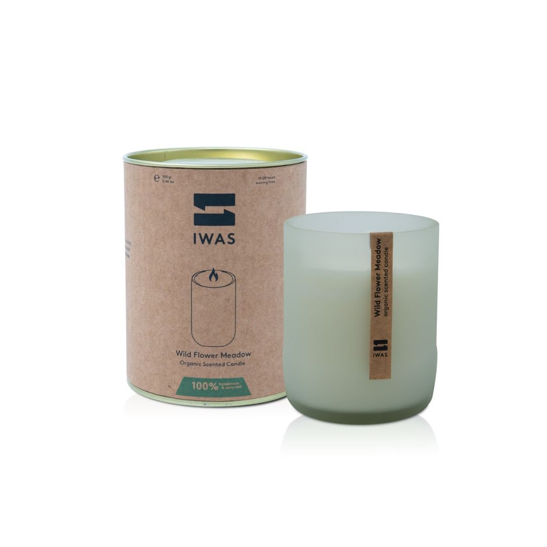 Vela perfumada orgánica 'Prado de flores silvestres'