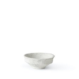 SUSTAIN Skulpturale Schale, klein weiß