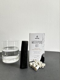 Kit di purificazione dell'acqua - 1 carbone attivo binchotan e 20 perle in ceramica em
