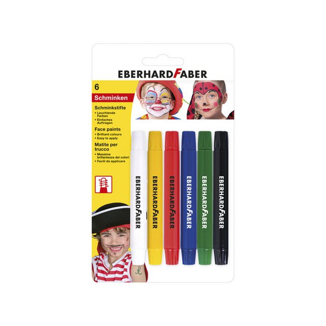 Make-up-Marker EFA drehbares Set 6 Farben auf Blisterkarte