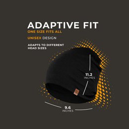 Women's Merino Beanie Hat Black