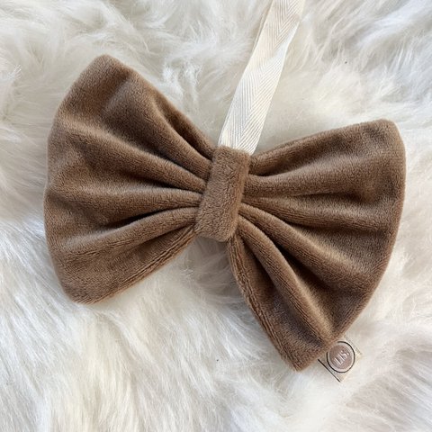 Schnullertuchschleife - Taupe