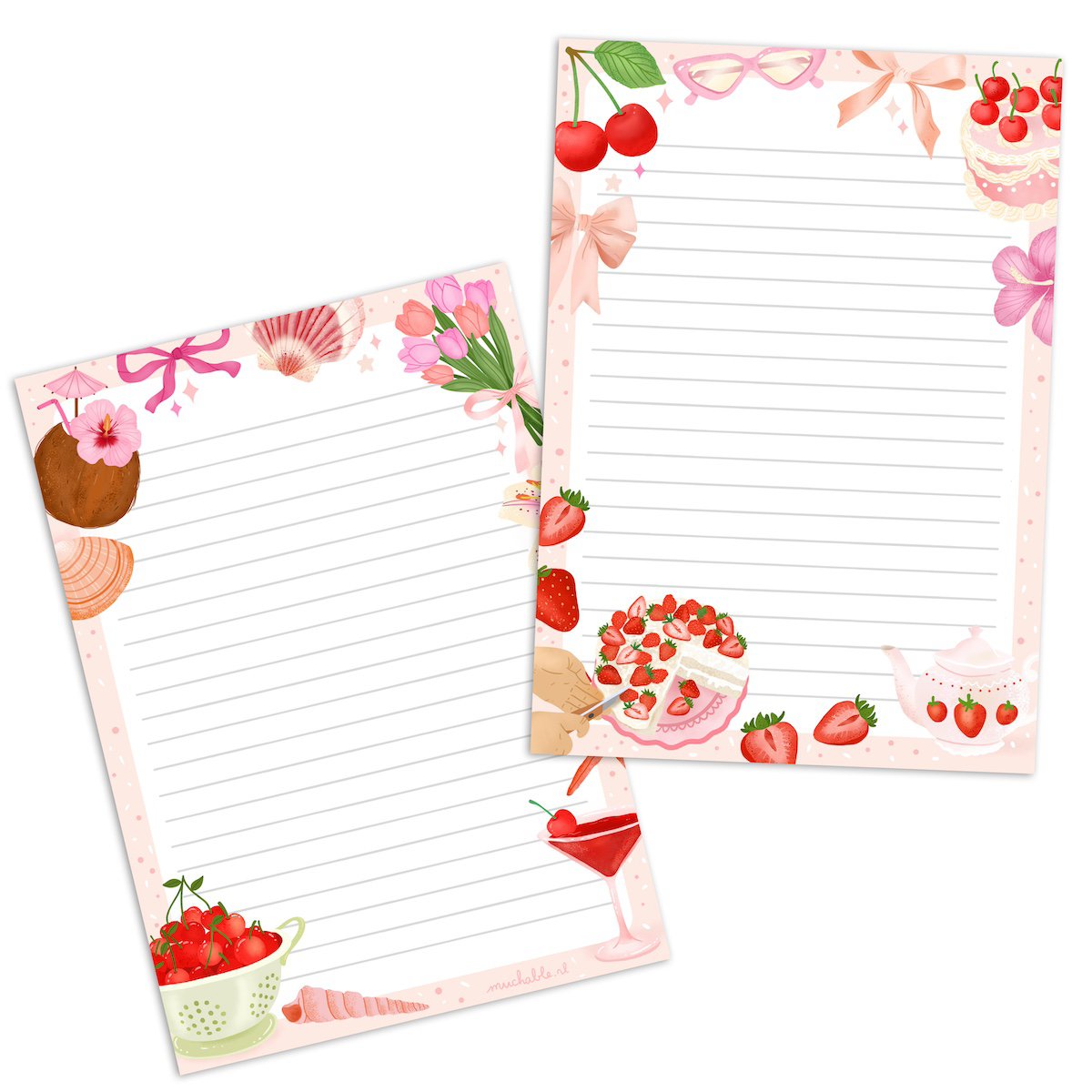 Notepad/notepad - Girly illustration