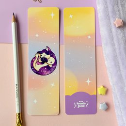 Galaxy Cat lamineret bogmærke