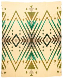 Ecuadorian alpaca blanket | native blanket | Imbabura Green