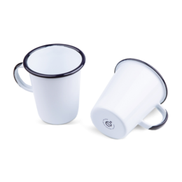 0,35l emalje latte krus | Almindeligt