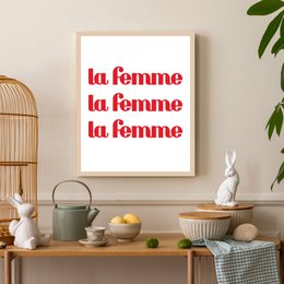 Obraz w ramce - La Femme La Femme La Femme