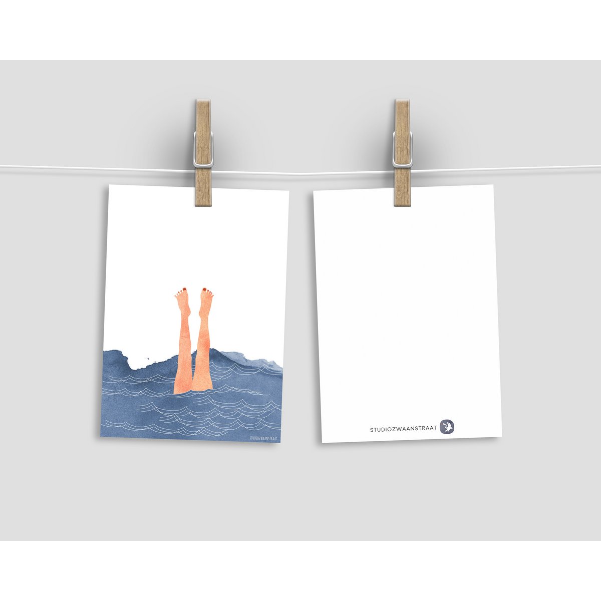 postcard 'sealife'