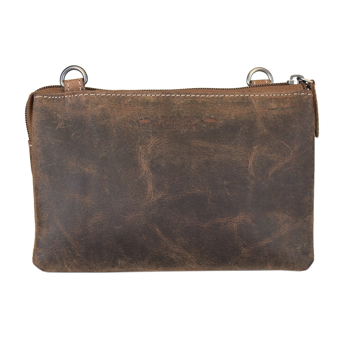 Skuldertaske I 3 farver Buffalo Læder - Festivaltaske - Lædertaske Lille - Crossbody taske til kvinder Læder - Str. L