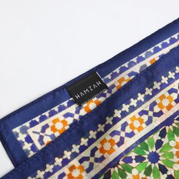 Islamic Art Print Square Silk Scarf Nur