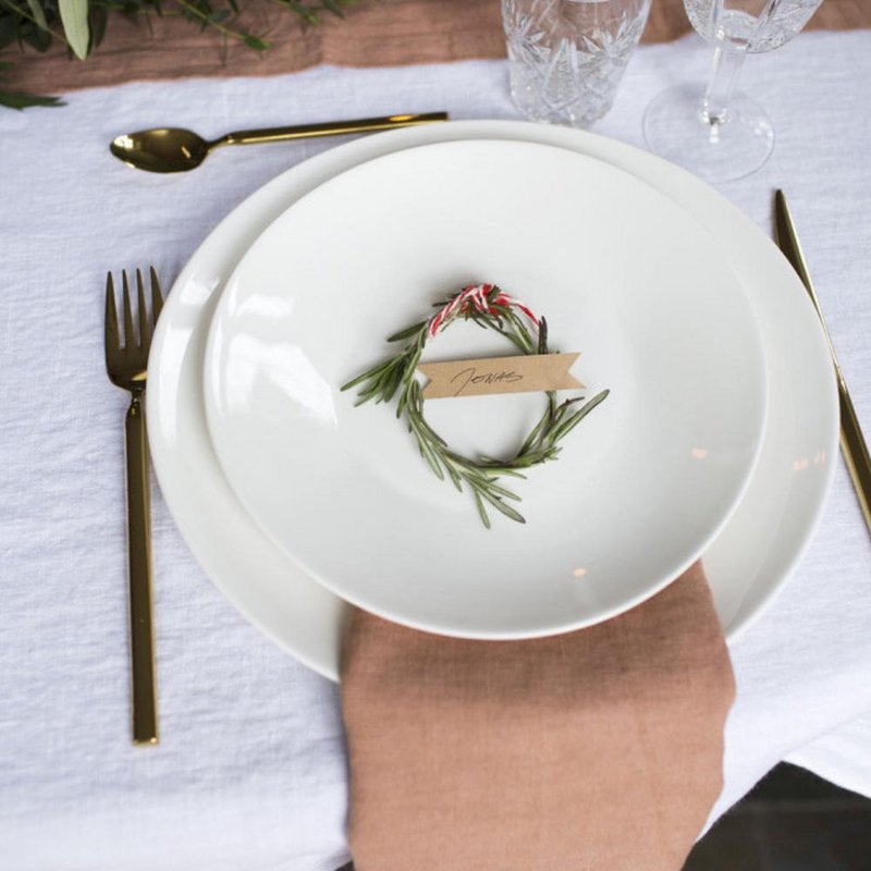 Cafe Creme Linen Napkins Set of 2