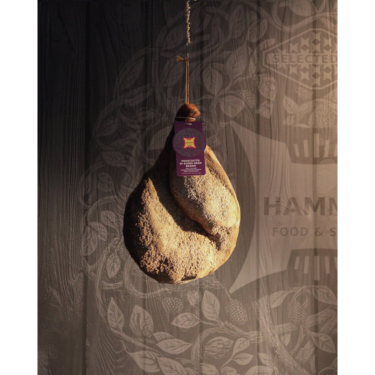 🇮🇹 Prosciutto disossato di suino nero brado umbro – salume artigianale stagionato