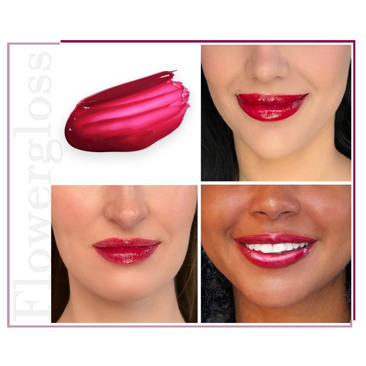 Flowergloss FG04 Rose | made from fruit and vegetables 💚 Vegan without titanium dioxide “NEW”