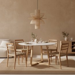 Sedia da giardino in teak Verano - Naturale