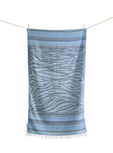 BEACH TOWEL MILOS LIGHT BLUE NAVY BLUE & PARLIAMENT BLU