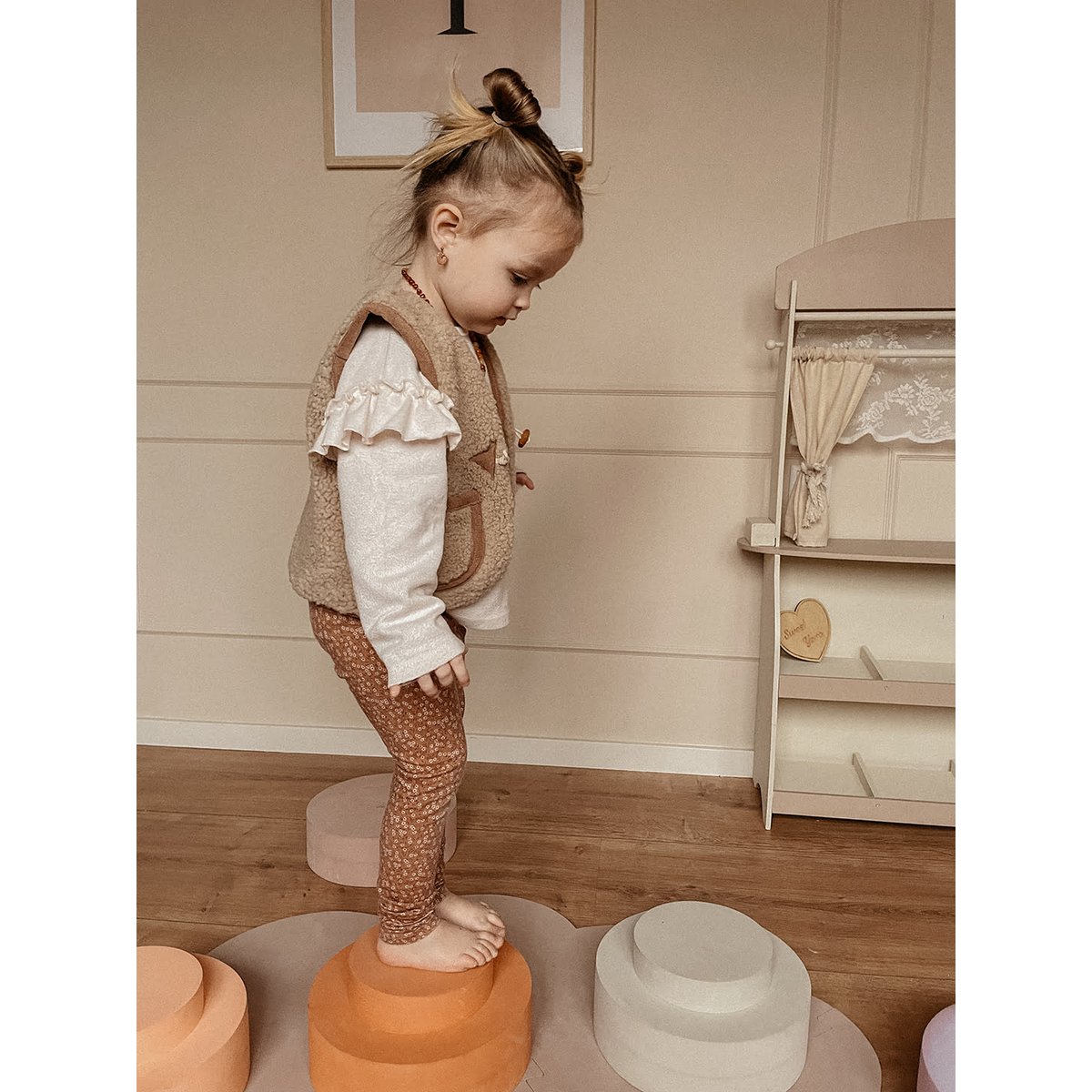 Teddy Gilet Beige