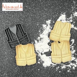 Yellow padded work vest with black straps and pockets.