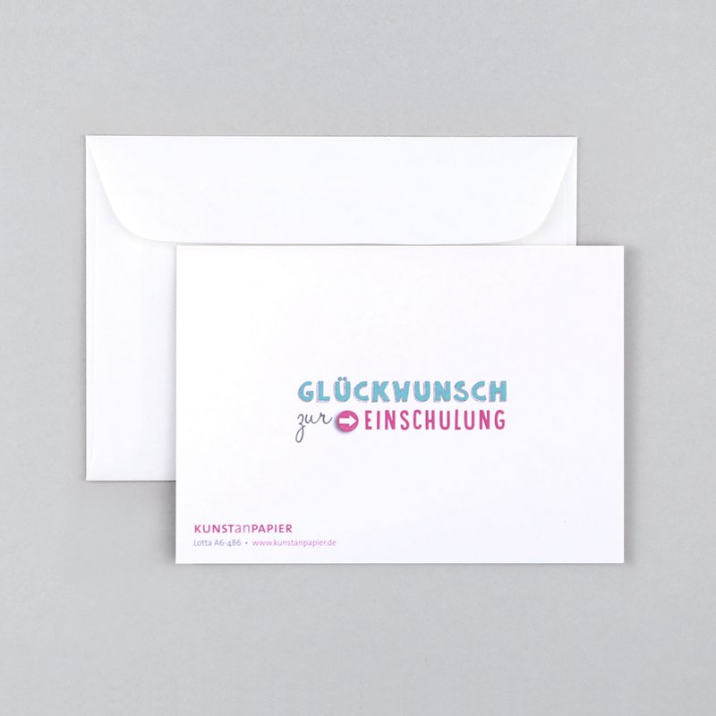 Einschulungskarte Schulkind Lotta