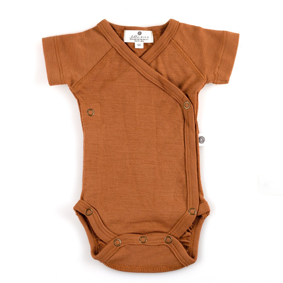 Tutina avvolgente in lana manica corta - Lana Merino - Olio di Argan