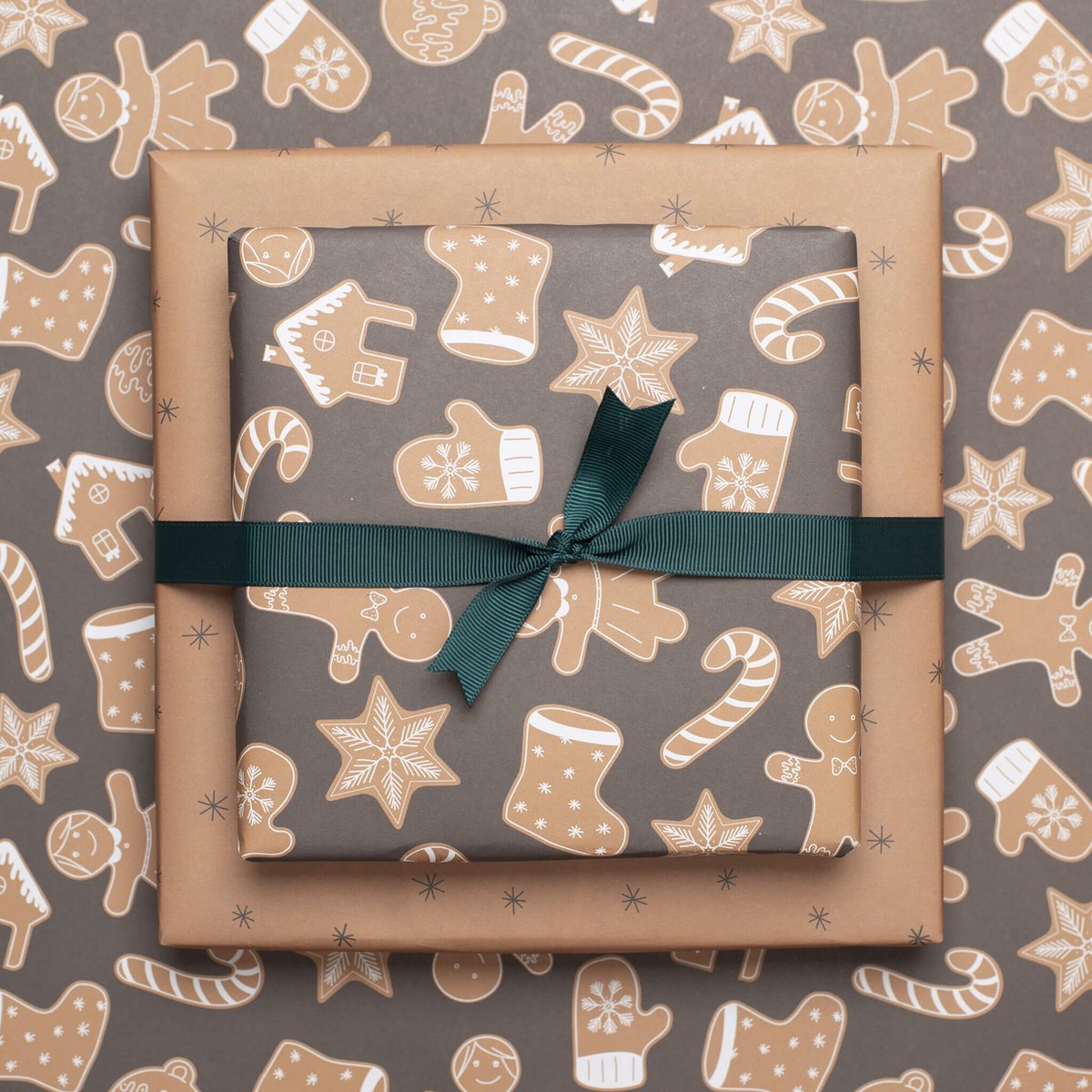 Geschenkband Tannengrün, dunkelgrünes Schleifenband gut zu binden, 16mm x 5m grünes Ripsband zum Weihnachtsgeschenke verpacken