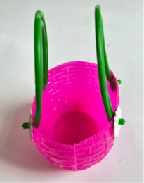 Plastikkorb Gänseblümchen