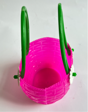 Plastikkorb Gänseblümchen