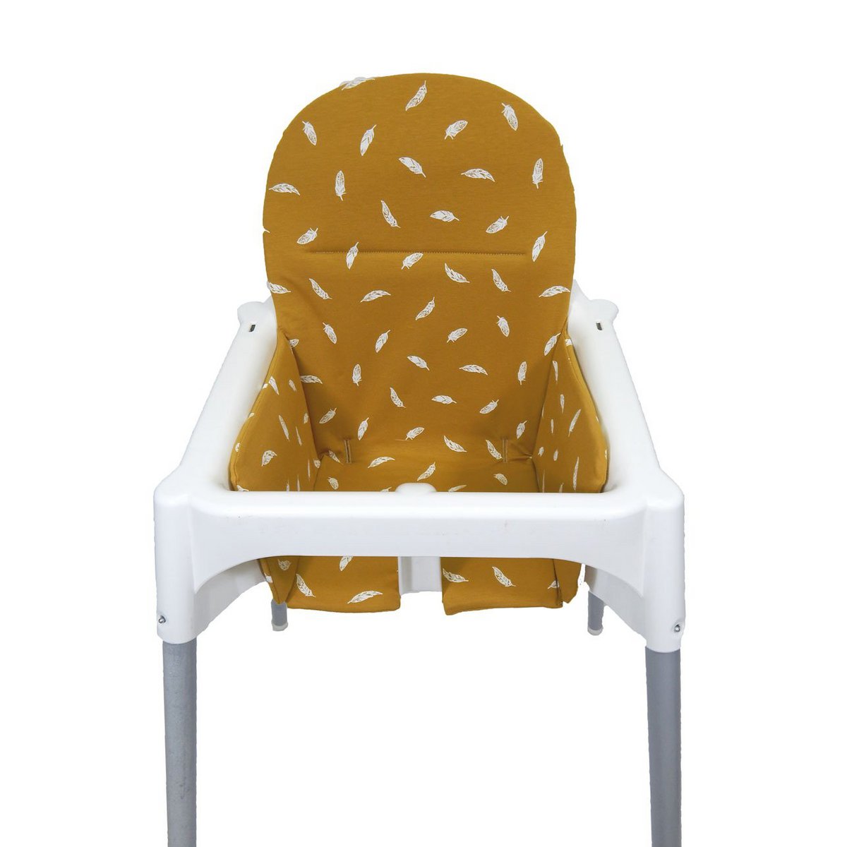 Ikea Antilop Insert Cushion - Ocher Yellow with White Feathers