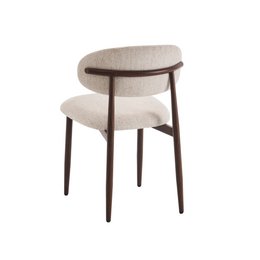 Dining room chair Celia Beige Walnut Santi