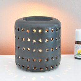 Quemador de Perfumes - Coliseo Negro - Diseño y Forma Originales - Objeto Decorativo Aromaterapia - Portavelas Difusor de Aromas, Ceras Perfumadas