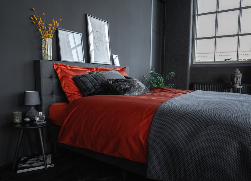 100% Cotton Satin Duvet Cover Set Indian Spice