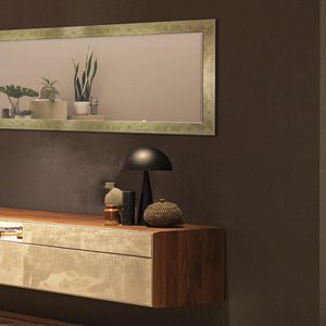 Wall mirror Champagne - Wooden Frame with Facet - Rectangular - Various Sizes