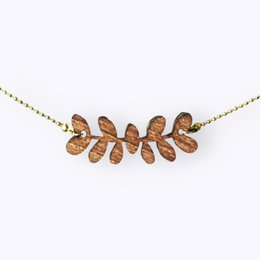 Wooden necklace Branch