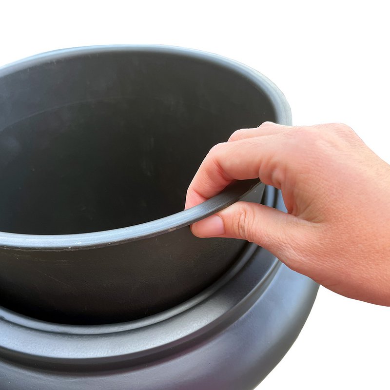 Plantnenpot - Horsens rau schwarz