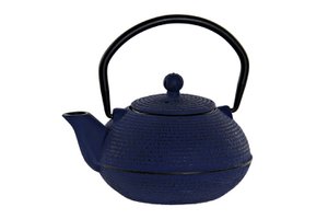 CAST IRON TEAPOT 15.3X12.9X15 500 ML, BLUE SM172752
