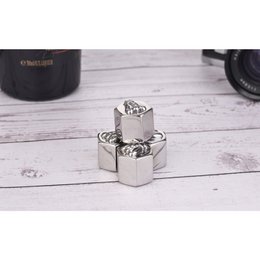 Laguiole di 4 cubetti cubi cubi di acciaio cubico