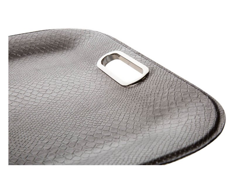 Comprimé en cuir synthétique Croco Taupe en cuir synthétique