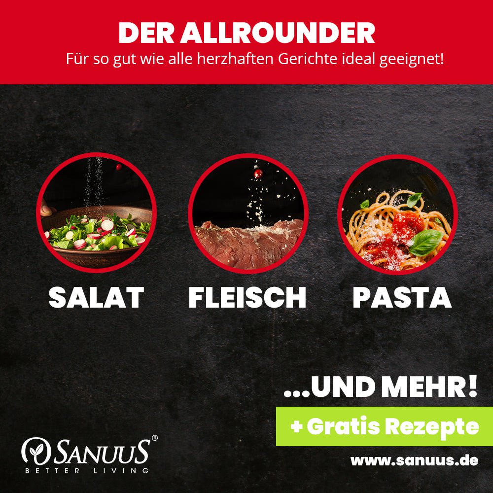 Sanuus tomatoes spice salt herbal salt - seasoning mixture with sea salt, herbs & tomato powder