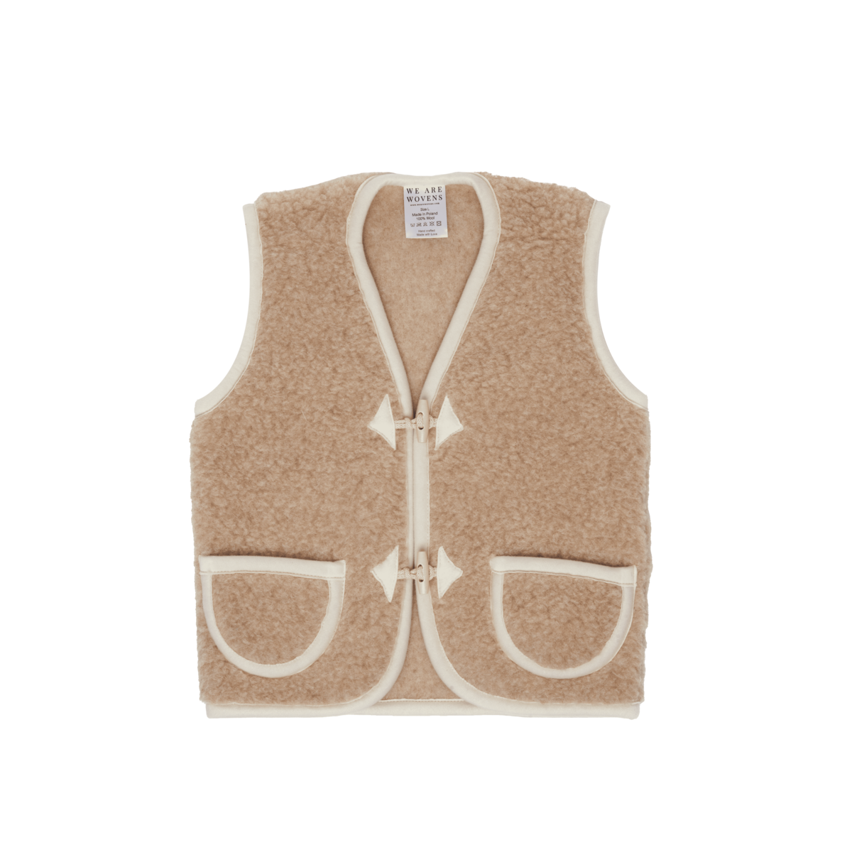 Woolen body warmer - Cappuccino