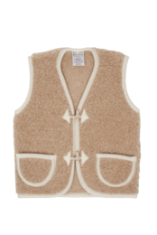 Woolen body warmer - Cappuccino