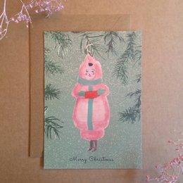 Baumschmuck-Postkarte (umweltfreundlich)