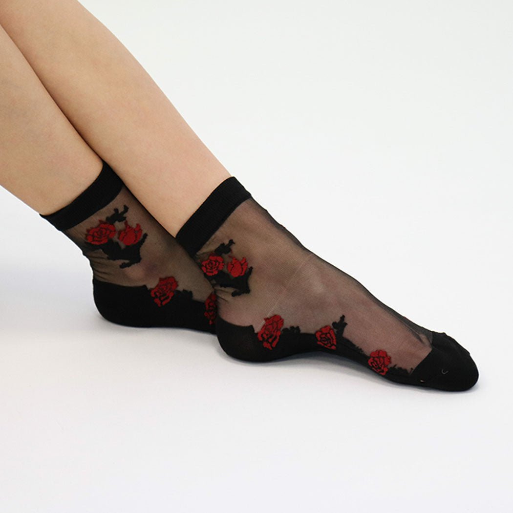 Resistant voile socks - Camélia