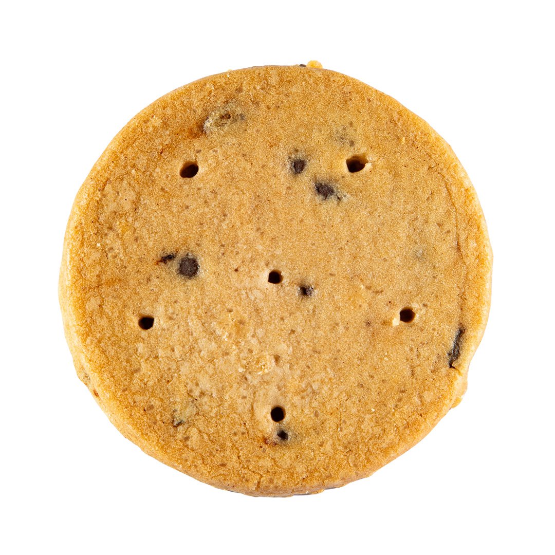 Organic & vegan chocolate chip shortbread cookies - 110 g cardboard box