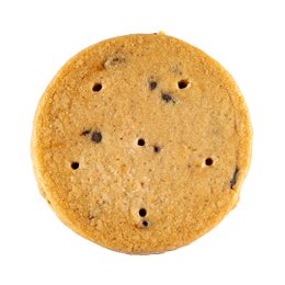 Biscotti frollini con gocce di cioccolato biologici e vegani - scatola di cartone da 110 g