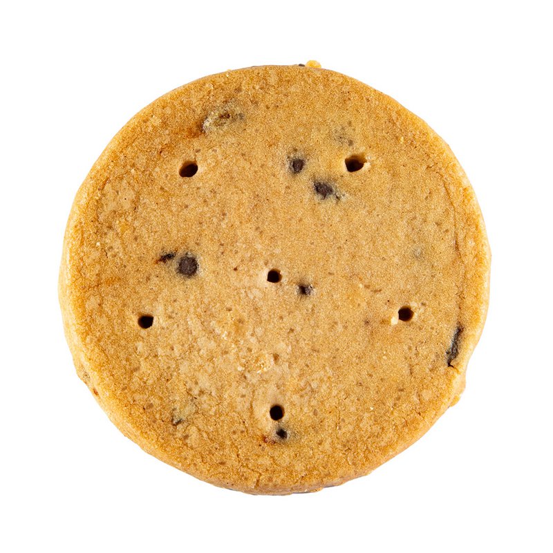 Biscotti frollini con gocce di cioccolato biologici e vegani - scatola di cartone da 110 g