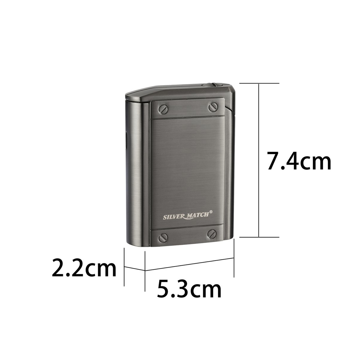JET FLAME LIGHTER BOGOTA SILVER MATCH