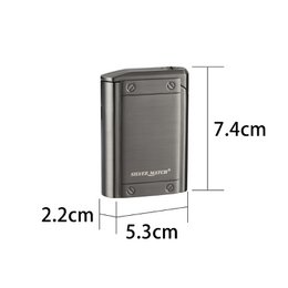 JET FLAME LIGHTER BOGOTA SILVER MATCH