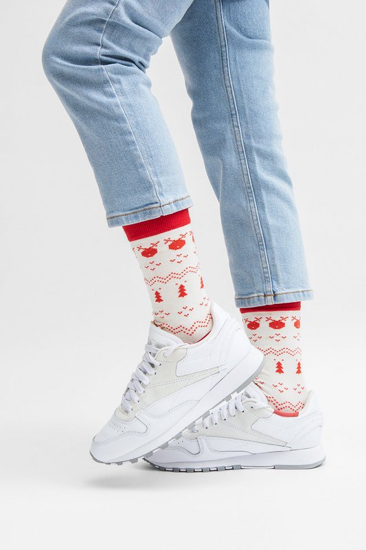 Organic socks Cozy XMas - Colorful socks with a Christmas pattern