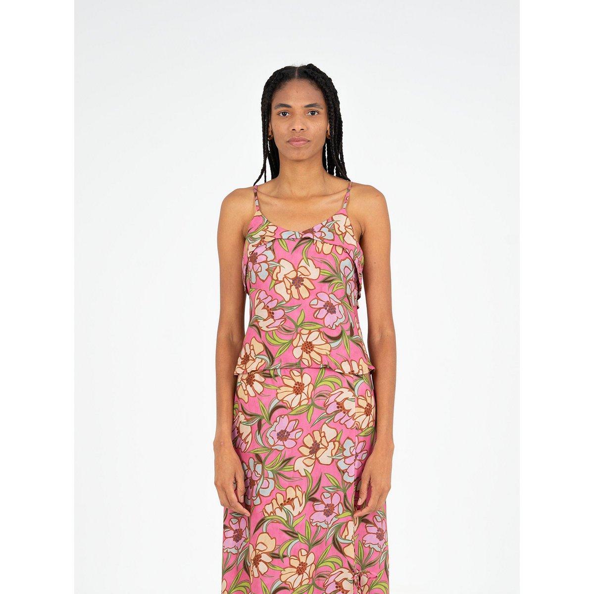Amara Pink Floral Print Top